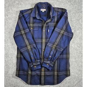 Carhartt Original Fit Plaid Heavy Button Up Flannel Shirt Mens Lumberjack Size M